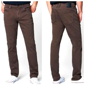 Blank NYC Wooster Slim Straight Jeans Brown Men's 34 Waist